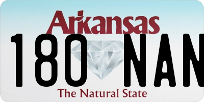AR license plate 180NAN