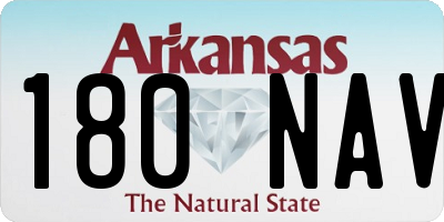 AR license plate 180NAV