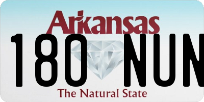 AR license plate 180NUN