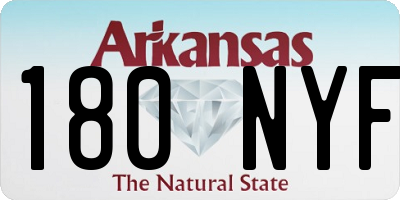 AR license plate 180NYF