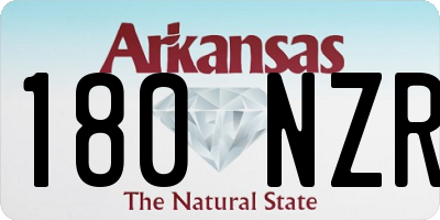 AR license plate 180NZR