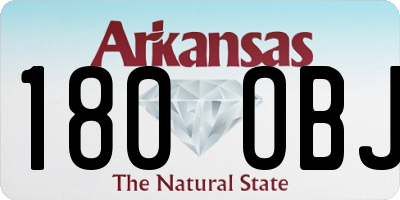 AR license plate 180OBJ