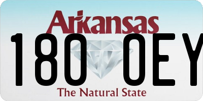 AR license plate 180OEY