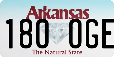 AR license plate 180OGE