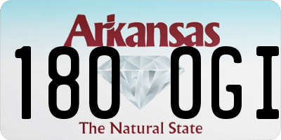 AR license plate 180OGI