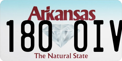 AR license plate 180OIV