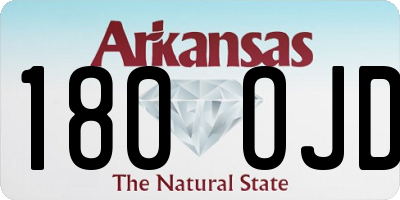 AR license plate 180OJD