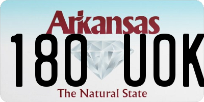 AR license plate 180UOK