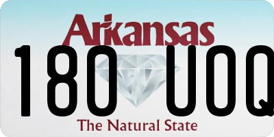AR license plate 180UOQ