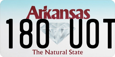 AR license plate 180UOT