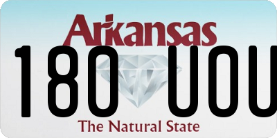 AR license plate 180UOU