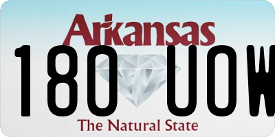 AR license plate 180UOW