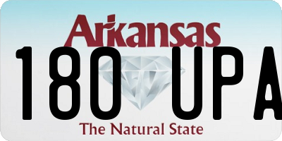 AR license plate 180UPA