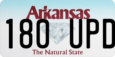 AR license plate 180UPD