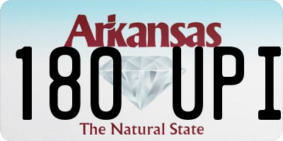 AR license plate 180UPI