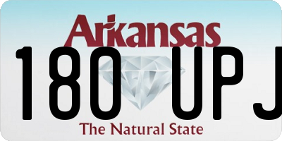 AR license plate 180UPJ
