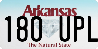AR license plate 180UPL