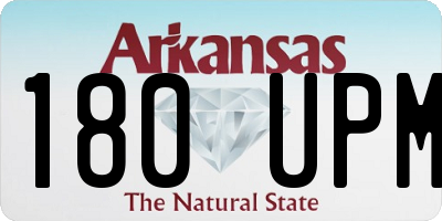 AR license plate 180UPM