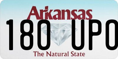 AR license plate 180UPO