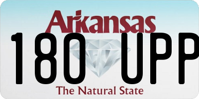 AR license plate 180UPP