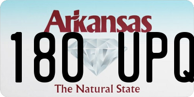 AR license plate 180UPQ