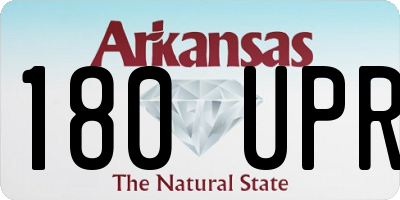 AR license plate 180UPR