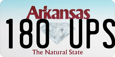 AR license plate 180UPS