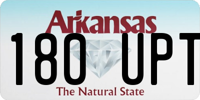 AR license plate 180UPT