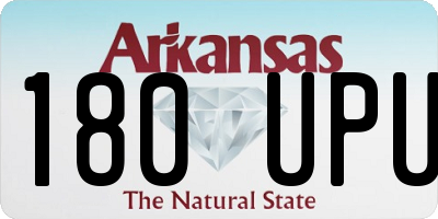 AR license plate 180UPU