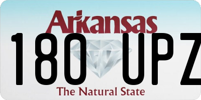 AR license plate 180UPZ