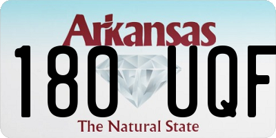 AR license plate 180UQF