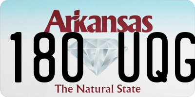 AR license plate 180UQG