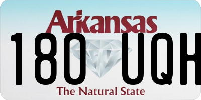 AR license plate 180UQH