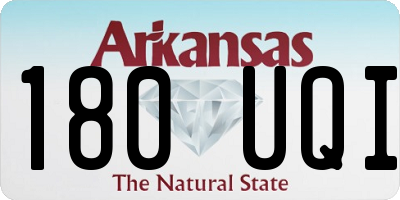 AR license plate 180UQI