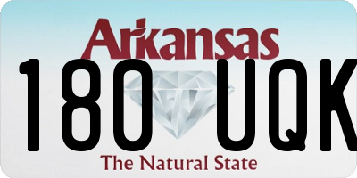 AR license plate 180UQK