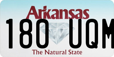 AR license plate 180UQM