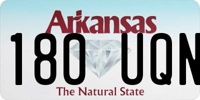 AR license plate 180UQN