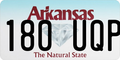 AR license plate 180UQP