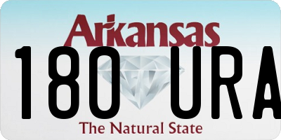 AR license plate 180URA