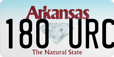 AR license plate 180URC