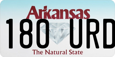 AR license plate 180URD