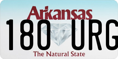 AR license plate 180URG