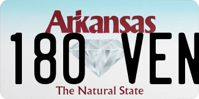 AR license plate 180VEN