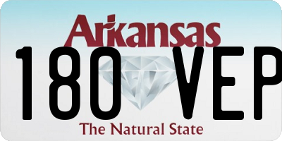 AR license plate 180VEP