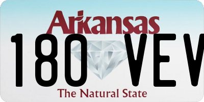AR license plate 180VEV