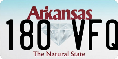 AR license plate 180VFQ