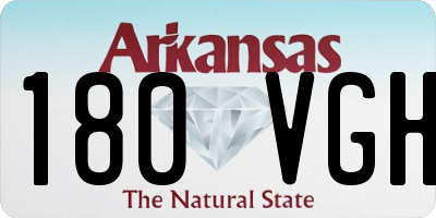 AR license plate 180VGH