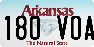 AR license plate 180VOA