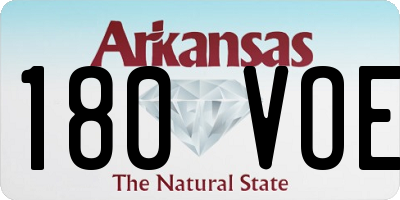 AR license plate 180VOE