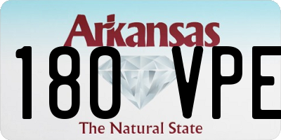 AR license plate 180VPE
